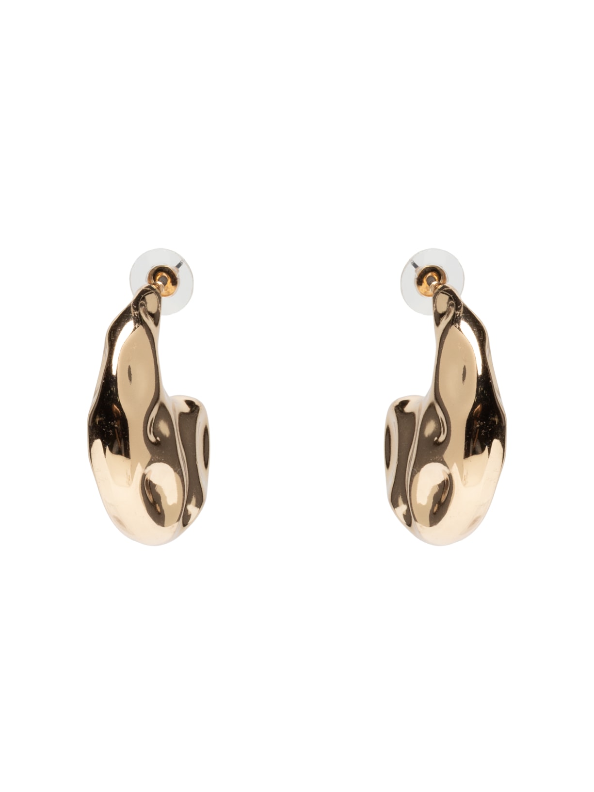 Brinco Feminino Argola Orgânica - Dourado