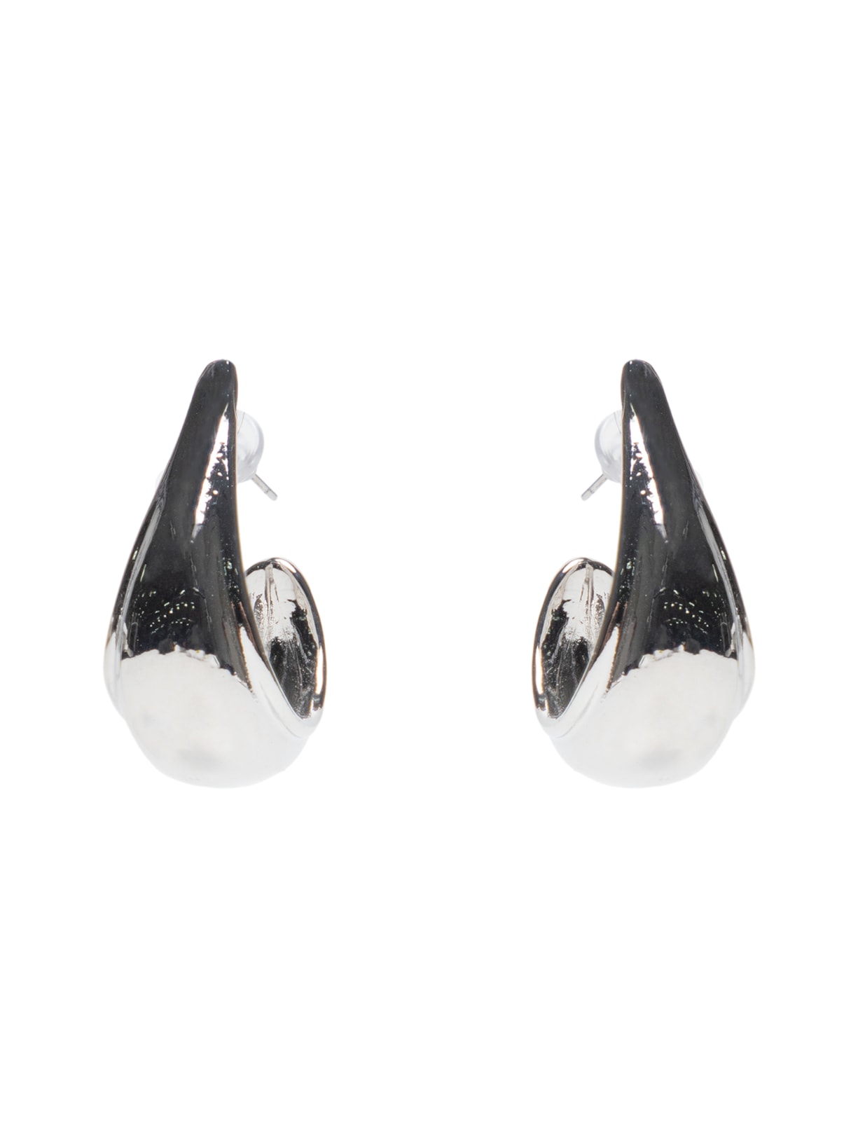 Brinco Feminino Argola Orgânica - Prata