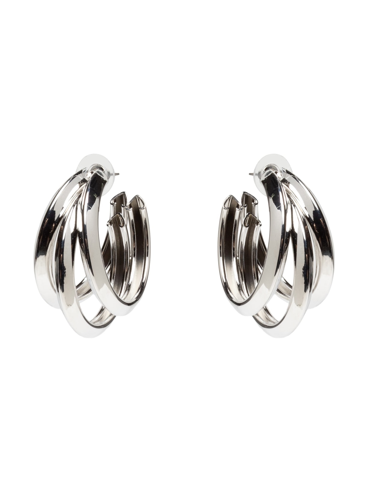 Brinco Feminino Argola Tripla - Prateado