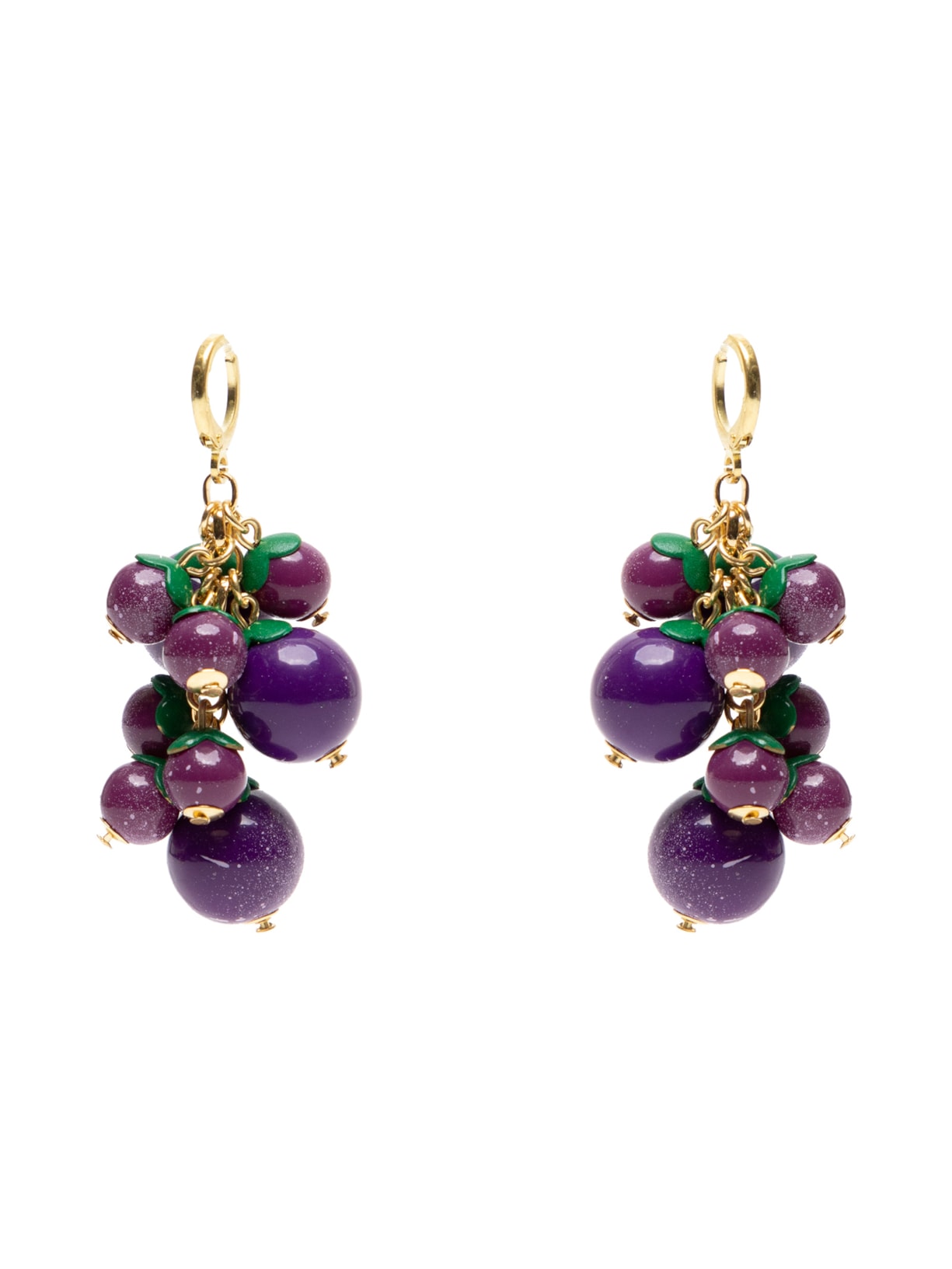 Brinco Feminino Argola Uva - Roxo