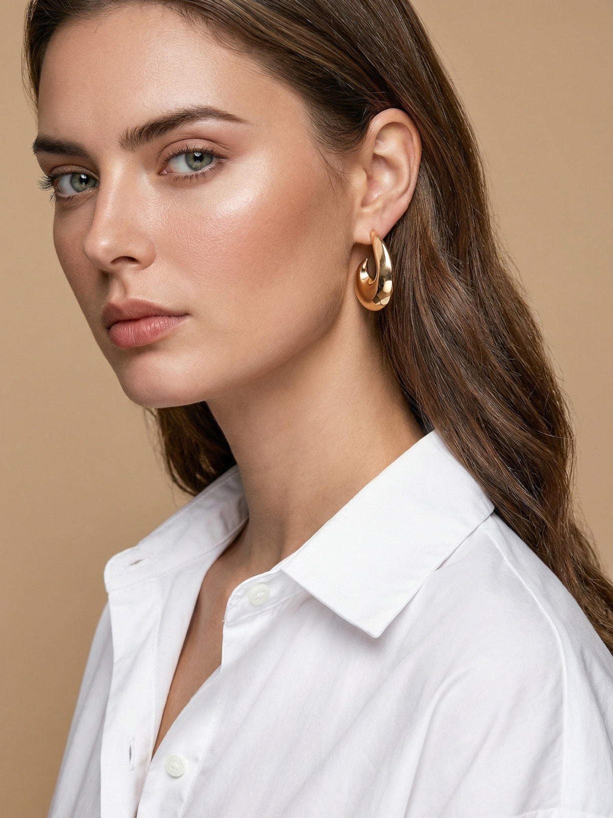 Brinco Feminino Argolas Dourado Basiq Basiq