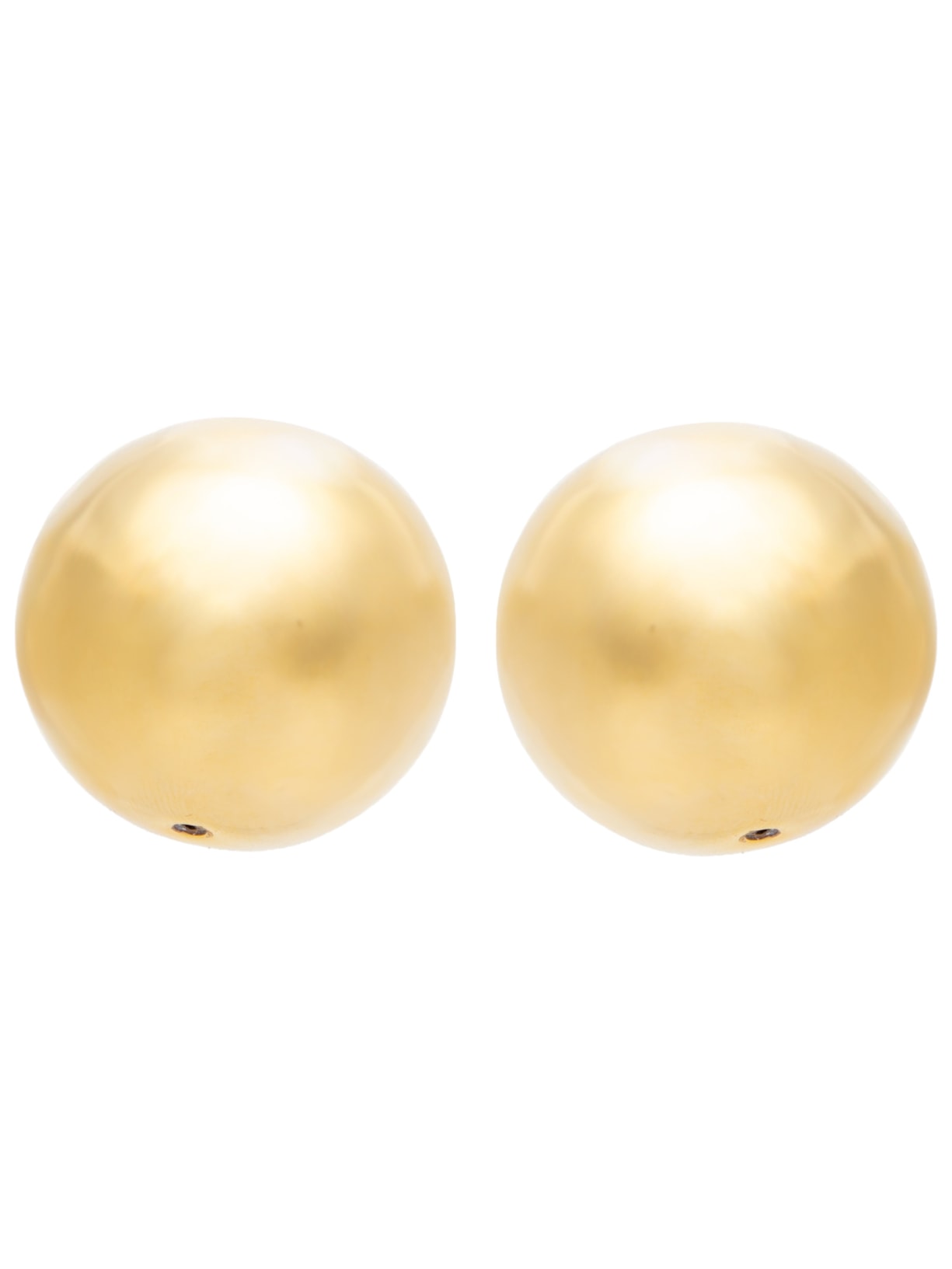 Brinco Feminino Bola 3D Arpoador Dourado Nádia Gimenes