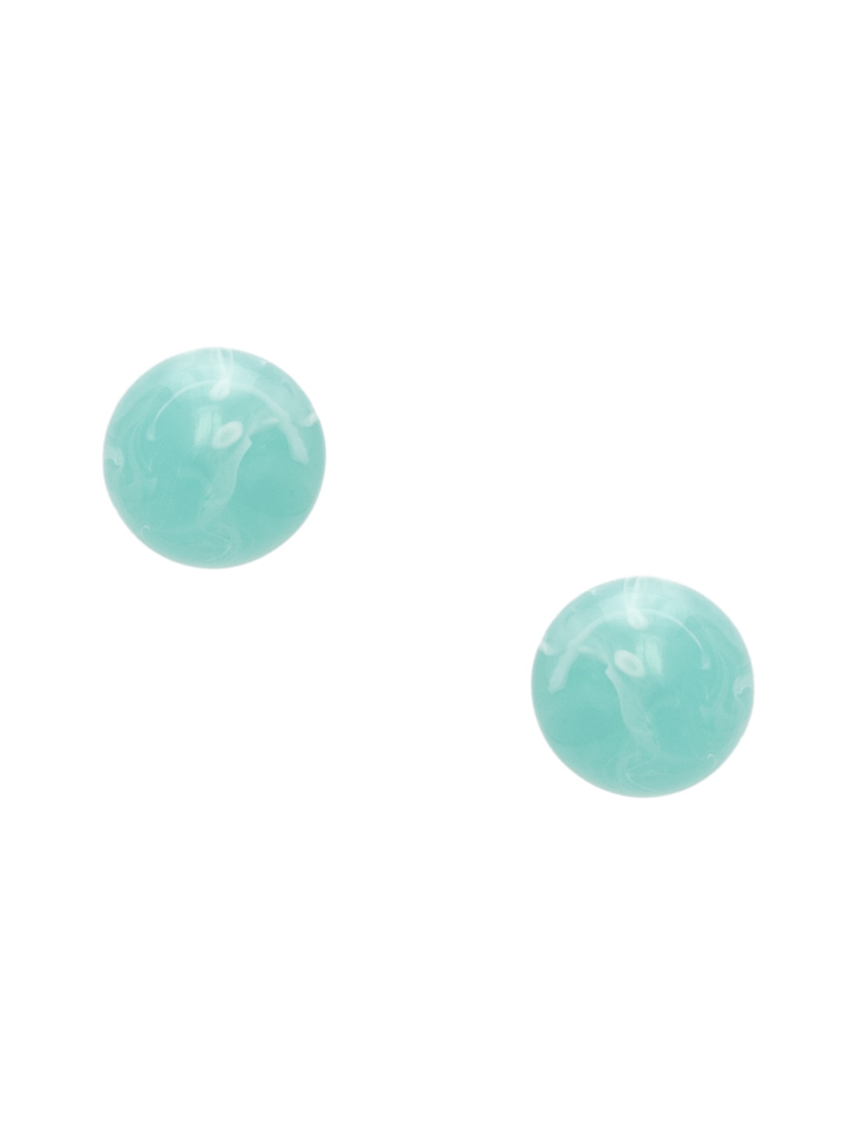 Brinco Feminino Bolinha - Azul