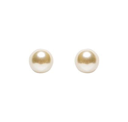 Brinco Feminino Botão Brillant 10 MM - Dourado