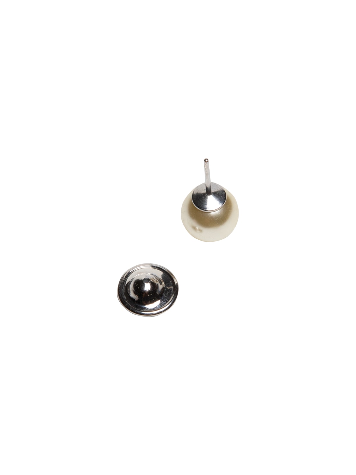 Brinco Feminino Botão Brillant 10MM Prateado Nádia Gimenes