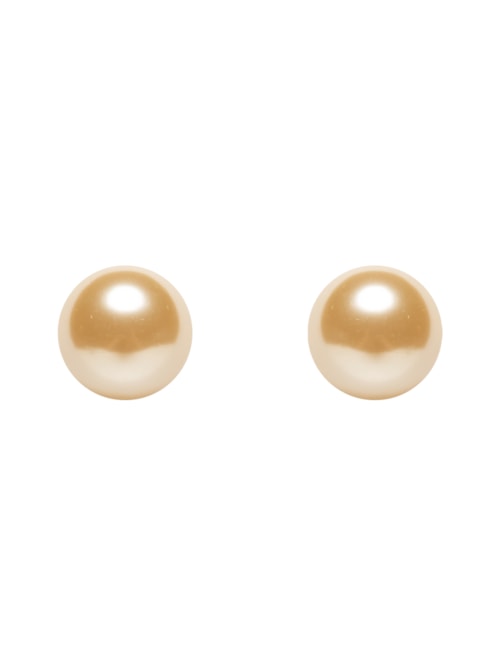 Brinco Feminino Botão Brillant 14 MM - Dourado