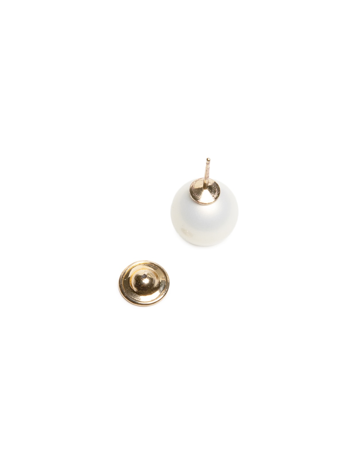 Brinco Feminino Botão Brillant Shell 14MM Dourado Nádia Gimenes