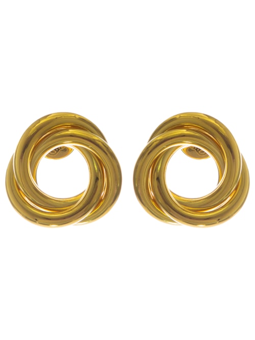 Brinco Feminino Botão Ficção P - Dourado