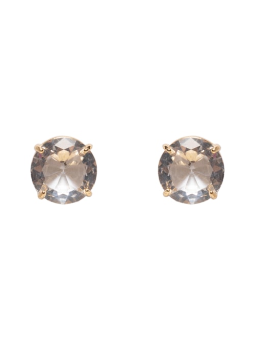 Brinco Feminino Botão Galeria 12MM - Dourado