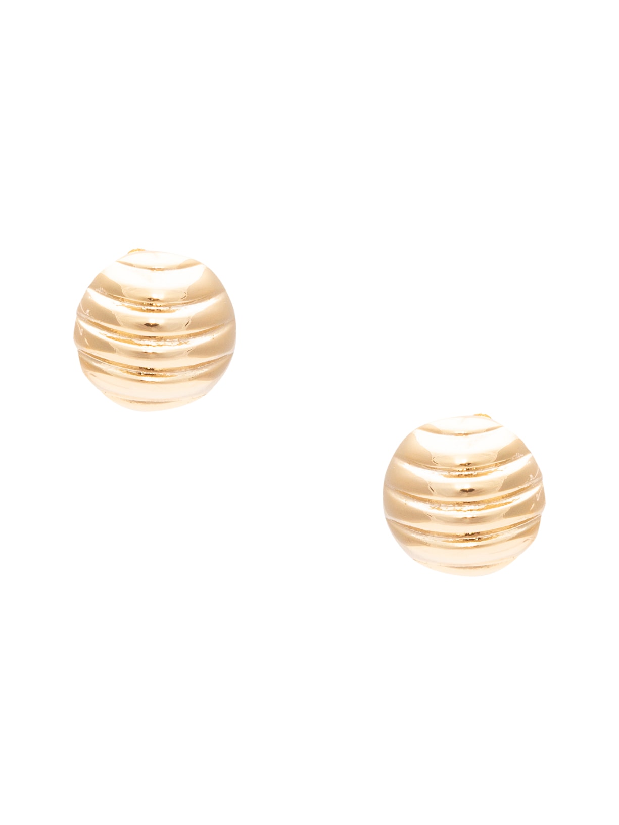 Brinco Feminino Botão Raio De Sol Contemplação Em Metal - Ouro