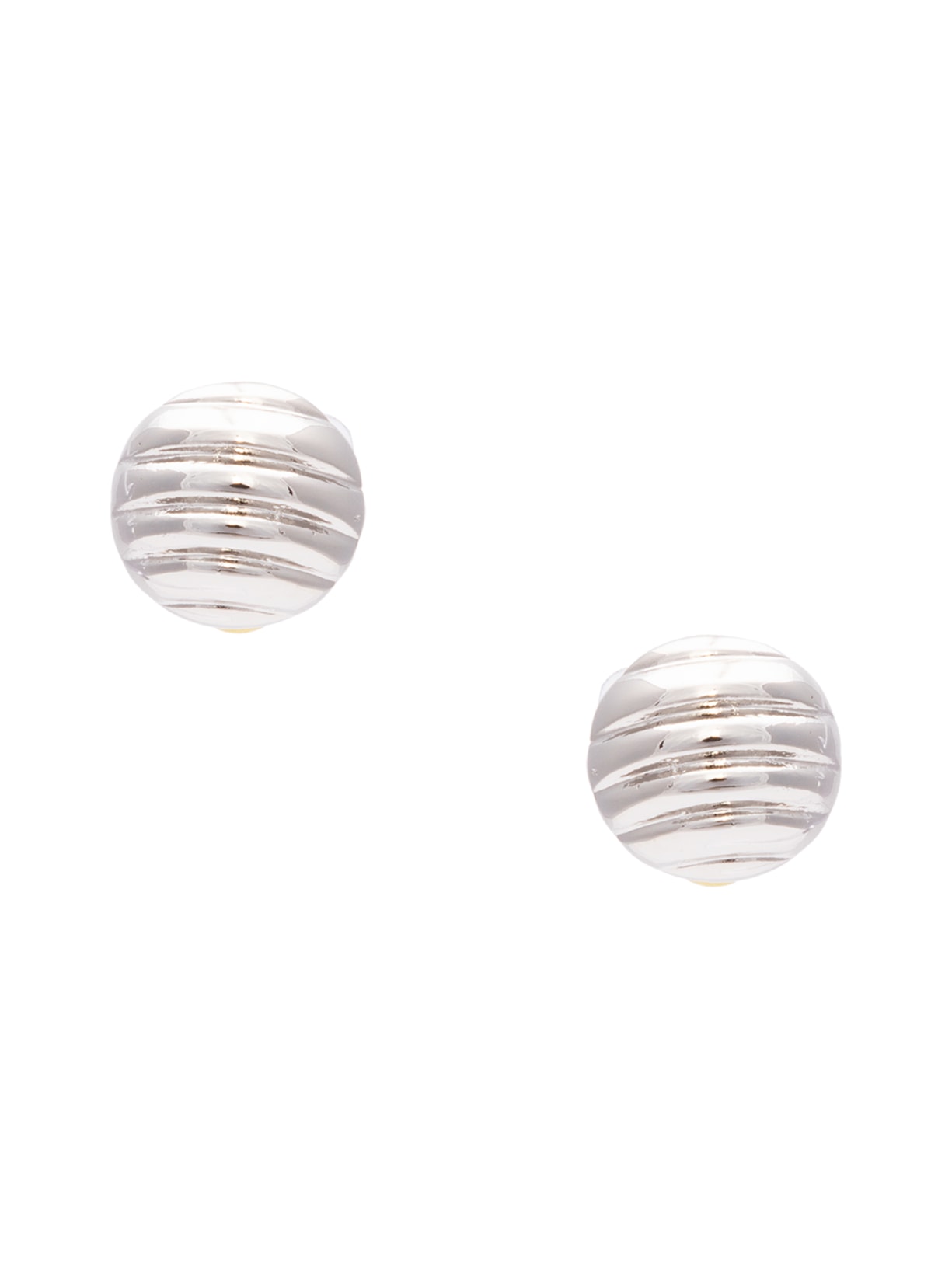 Brinco Feminino Botão Raio De Sol Contemplação Em Metal - Prata