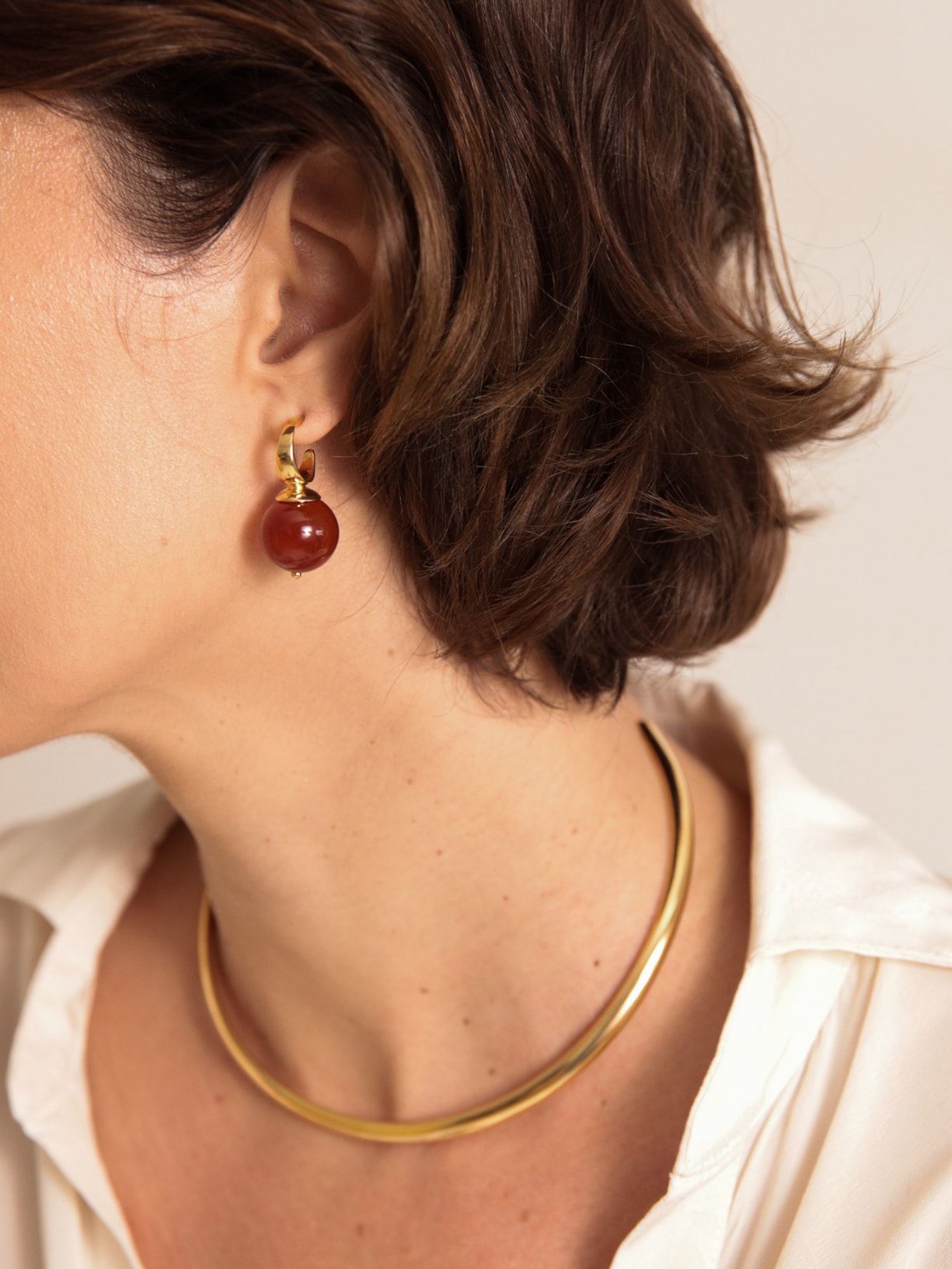 Brinco Feminino Brené Dourado Luiza Dias 111