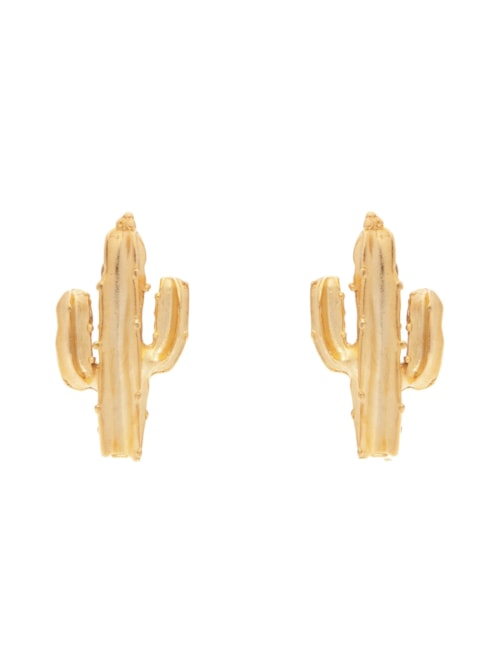 Brinco Feminino Cacto - Dourado