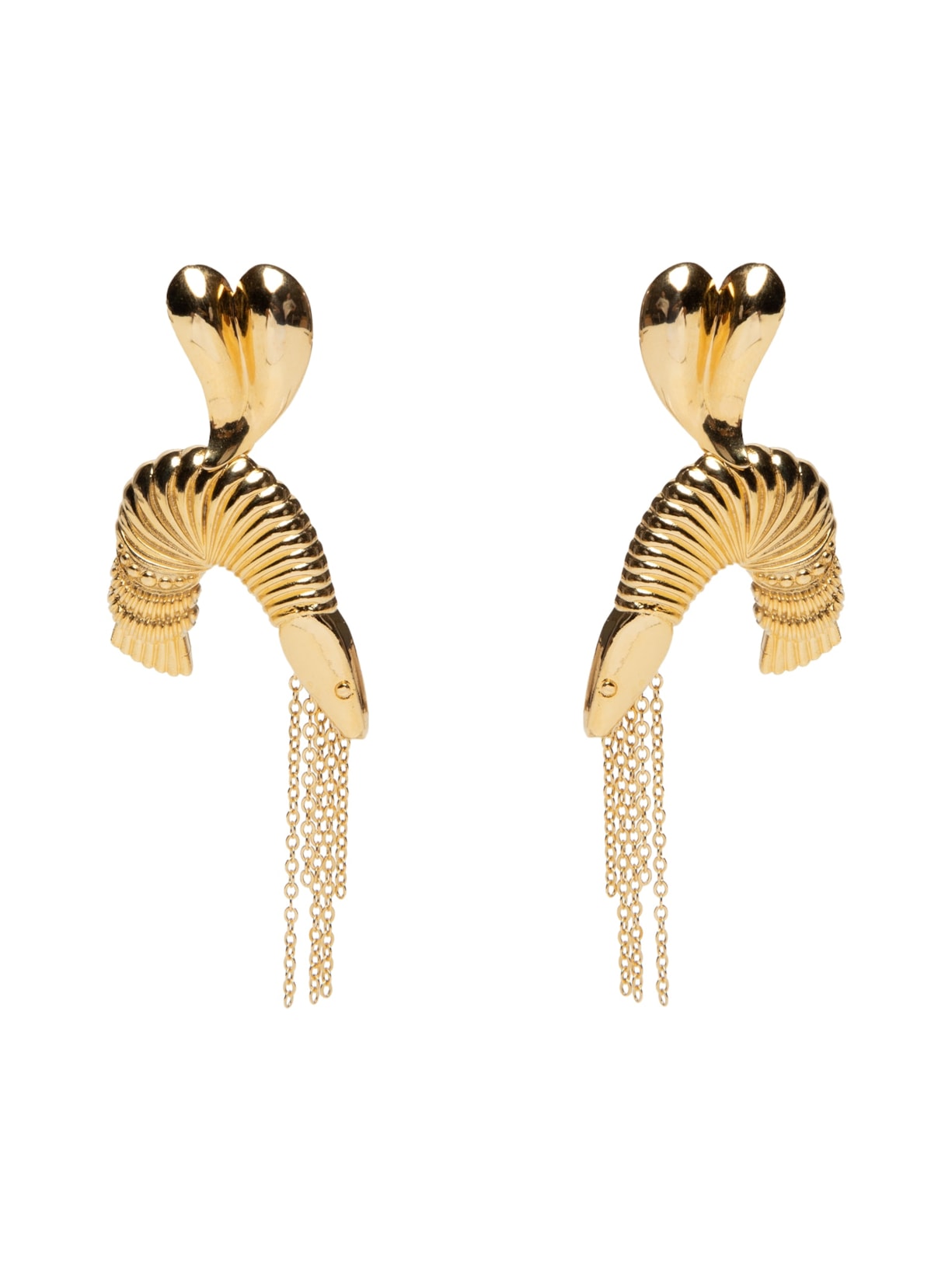 Brinco Feminino Camarão Apaixonado - Dourado