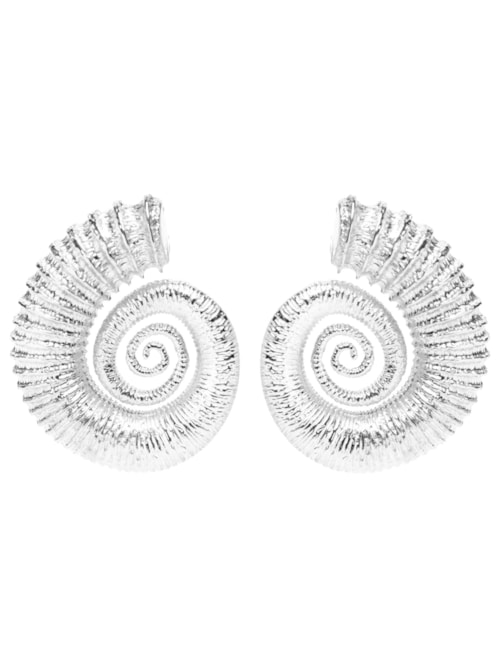Brinco Feminino Caracol - Prata