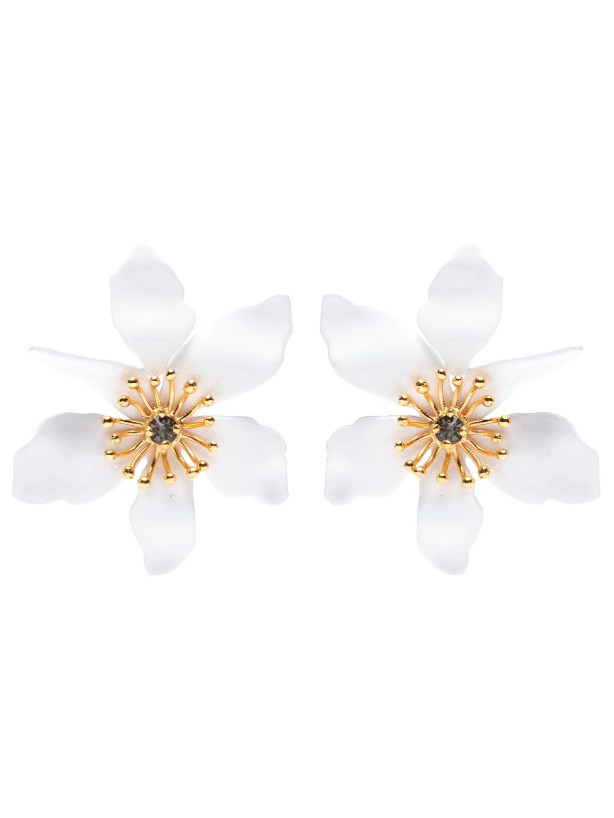 Brinco Feminino Cattleya Branco  Isa Bahia