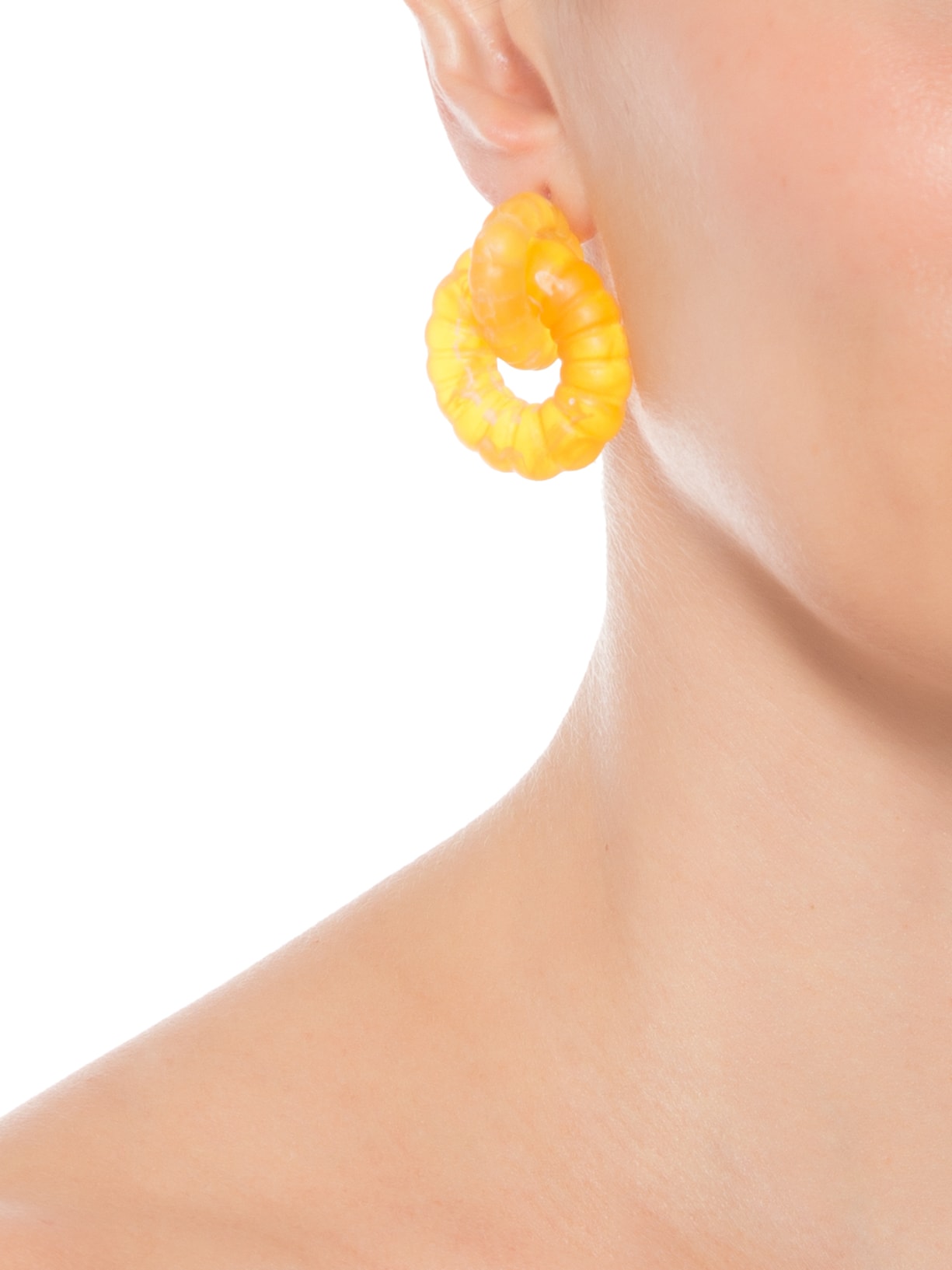 Brinco Feminino Chain Amarelo Lool