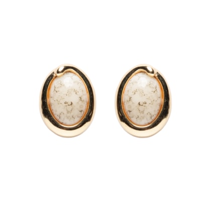 Brinco Feminino Com Pedra - Dourado