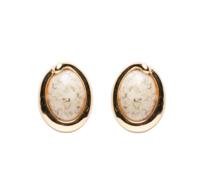 Brinco Feminino Com Pedra - Dourado