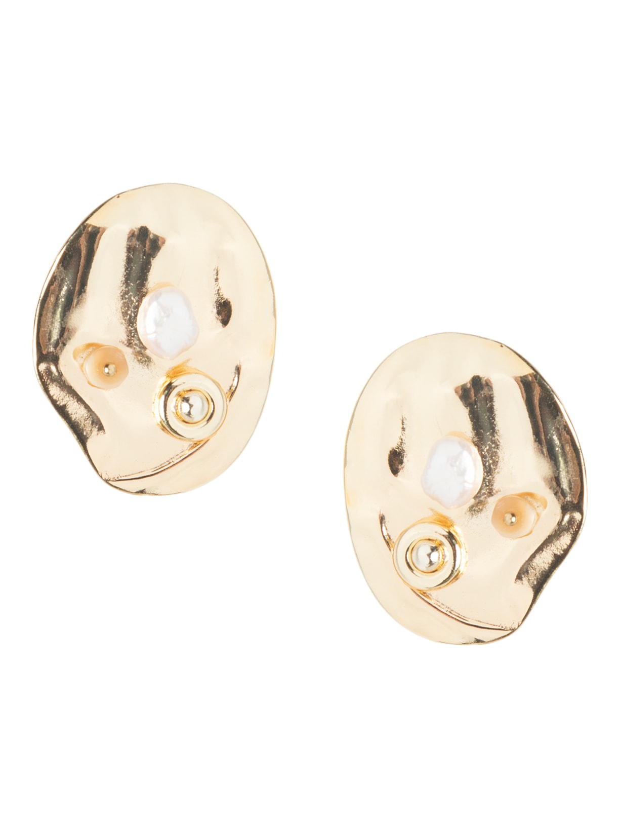 Brinco Feminino Com Pérolas Dourado '2Essential