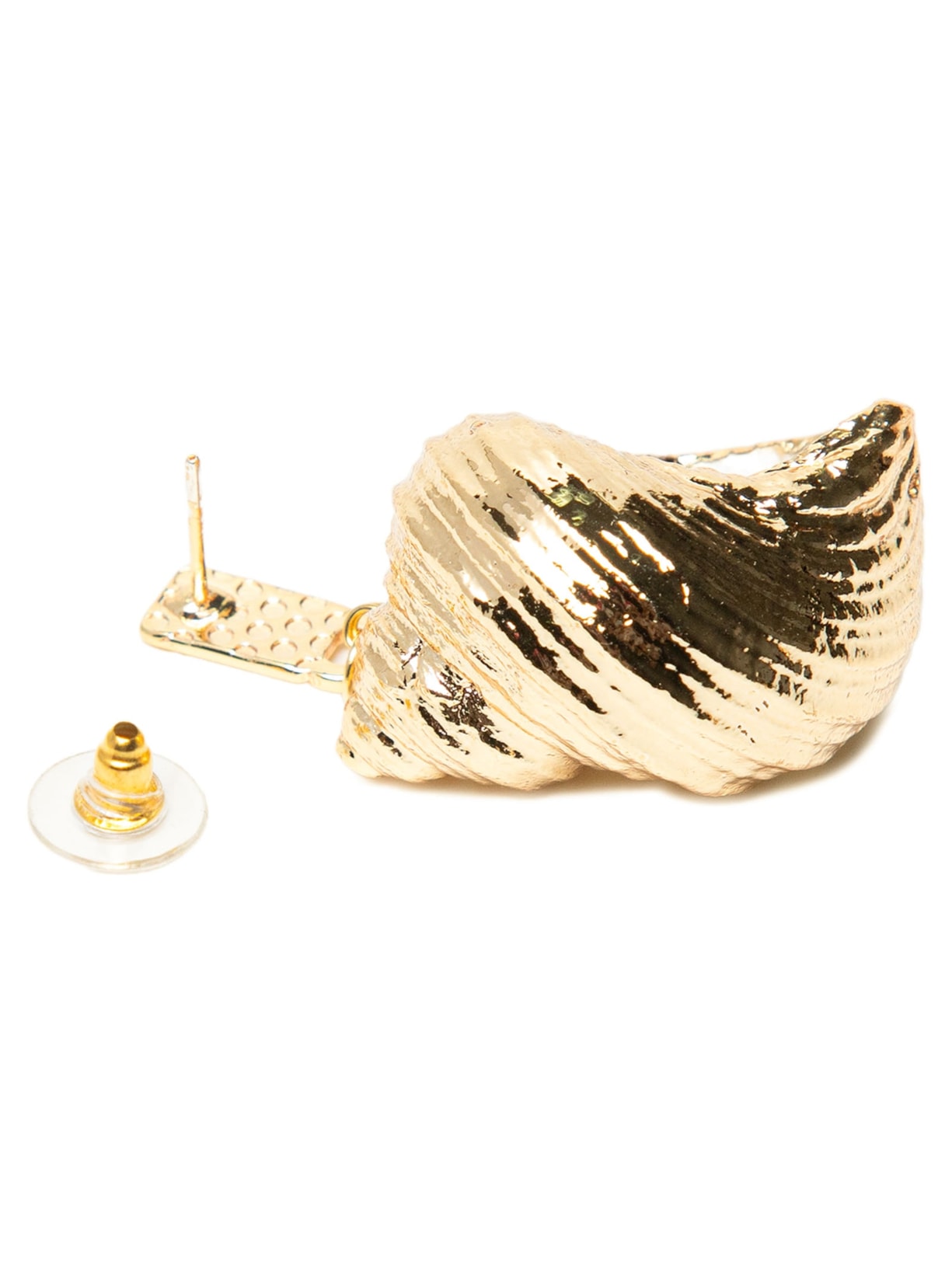Brinco Feminino Concha Banhada A Ouro Dourado '2Essential
