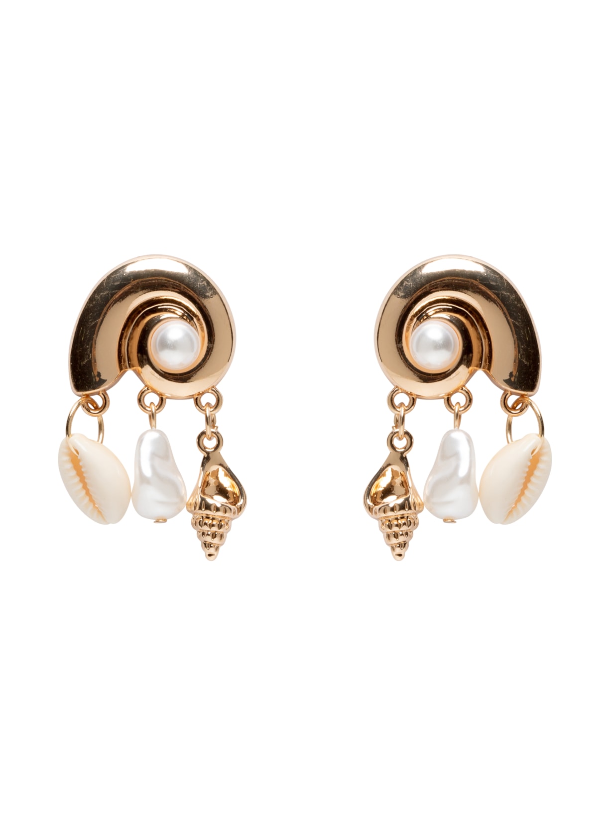 Brinco Feminino Conchas Dourado Market 33