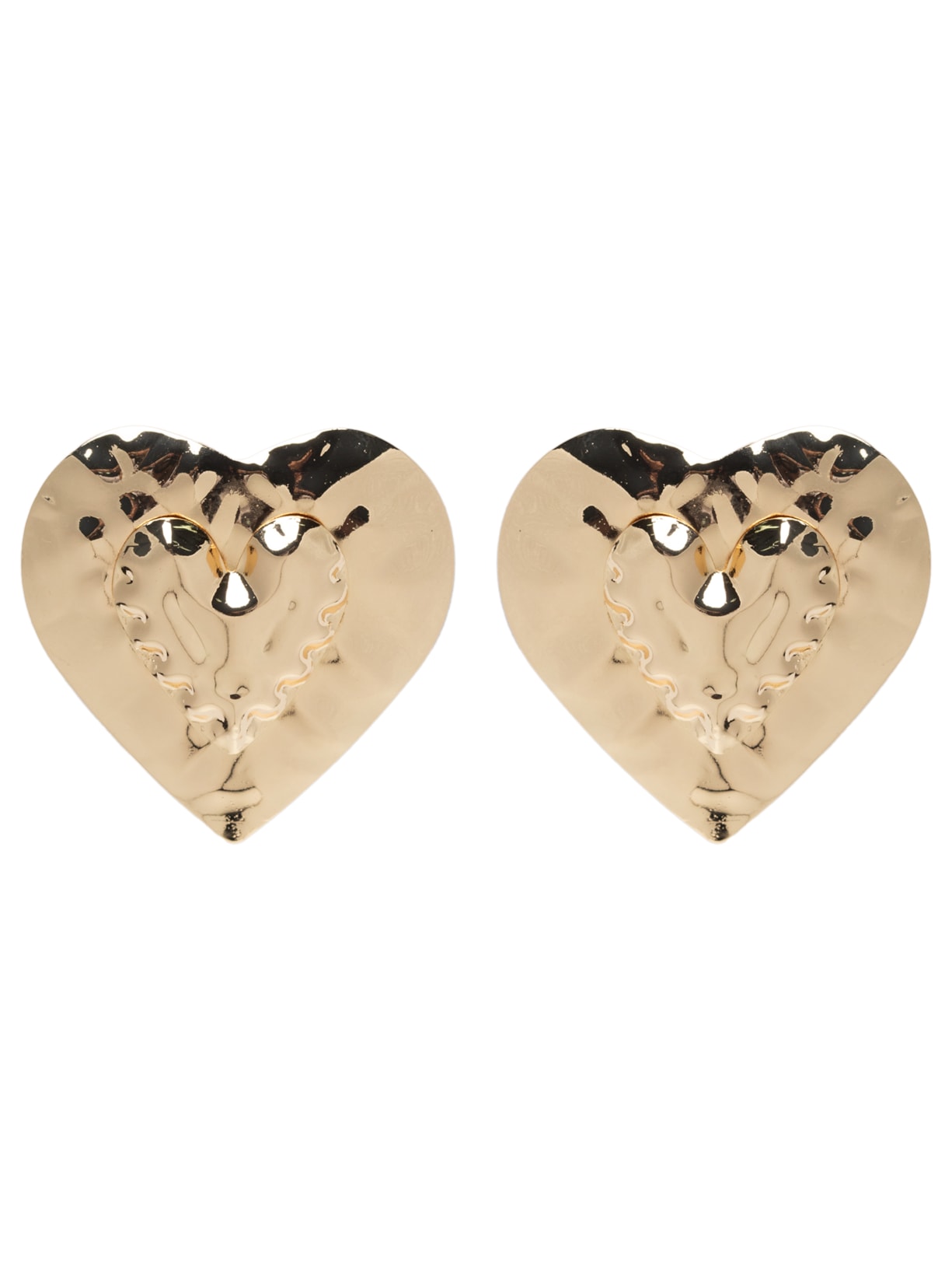 Brinco Feminino Coração Orgânico - Dourado