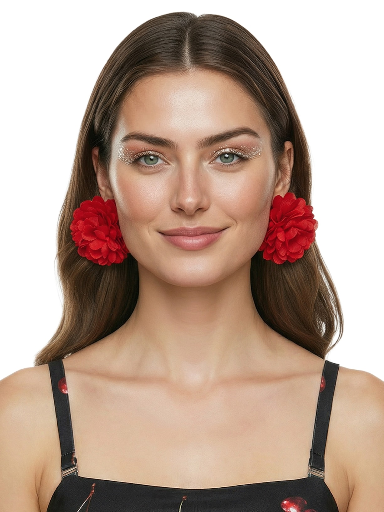 Brinco Feminino Cravo Vermelho Market 33