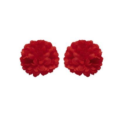 Brinco Feminino Cravo - Vermelho
