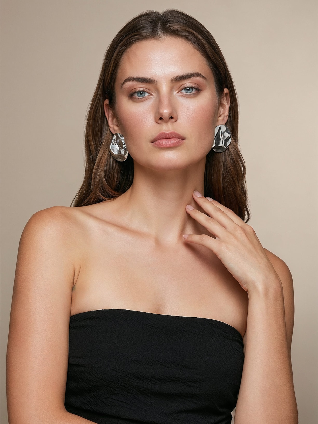 Brinco Feminino Cris Prateado Erre