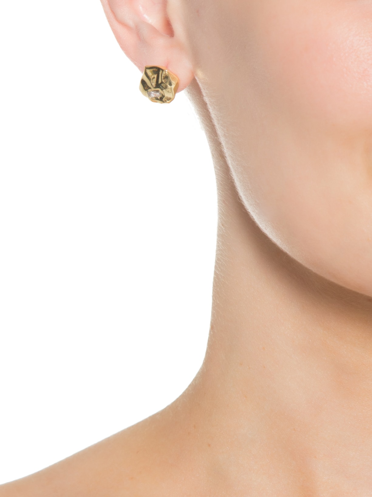 Brinco Feminino Emilie Em Metal Ouro Vehr