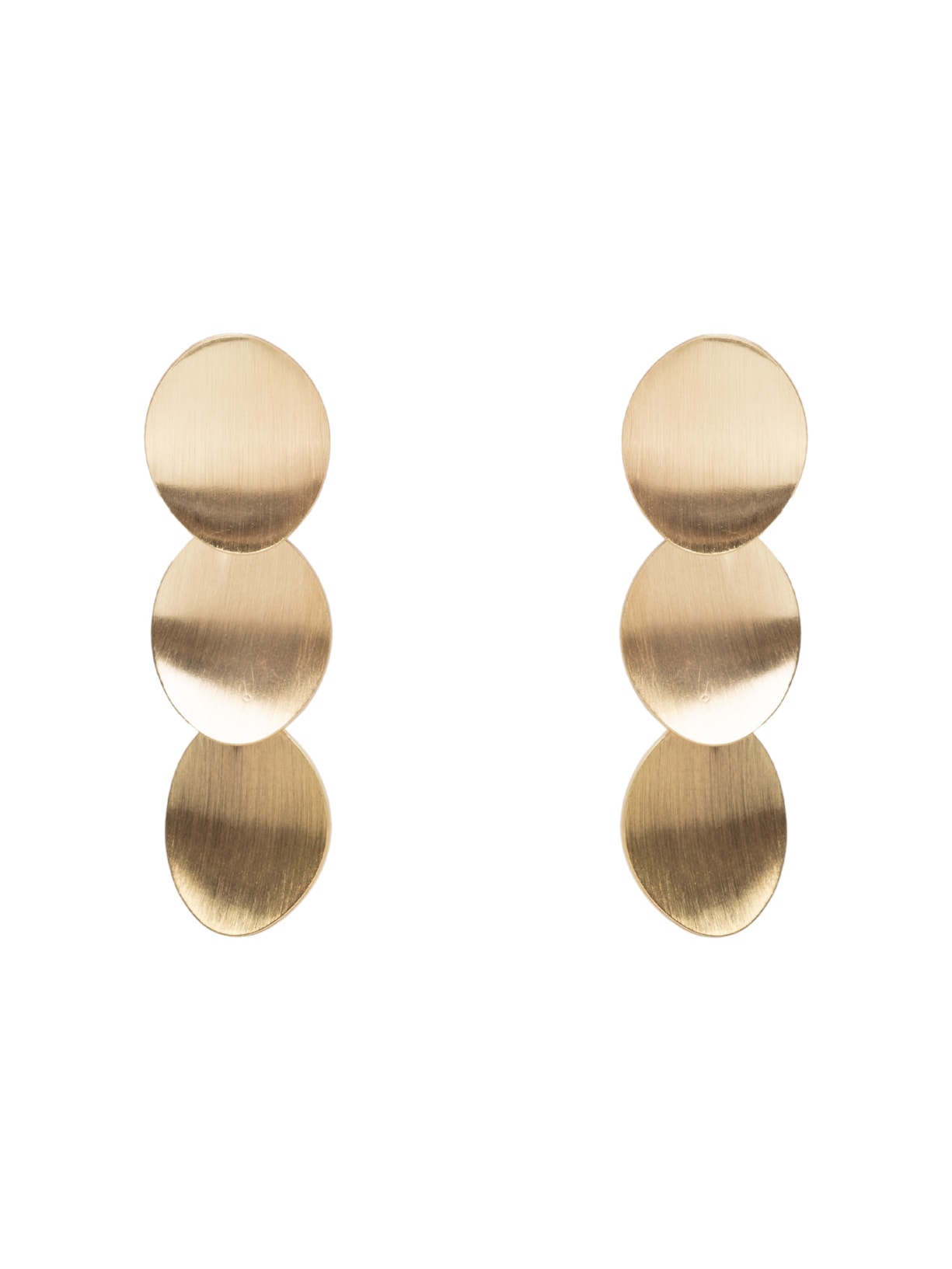 Brinco Feminino Escovado - Dourado