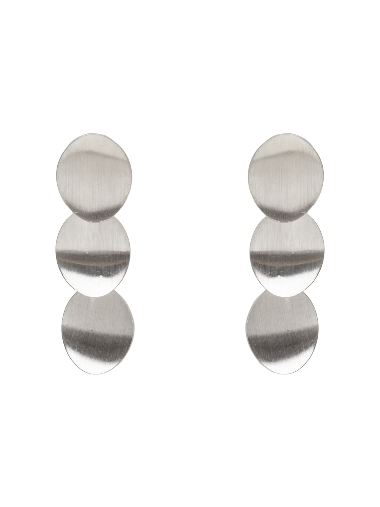 Brinco Feminino Escovado - Prateado