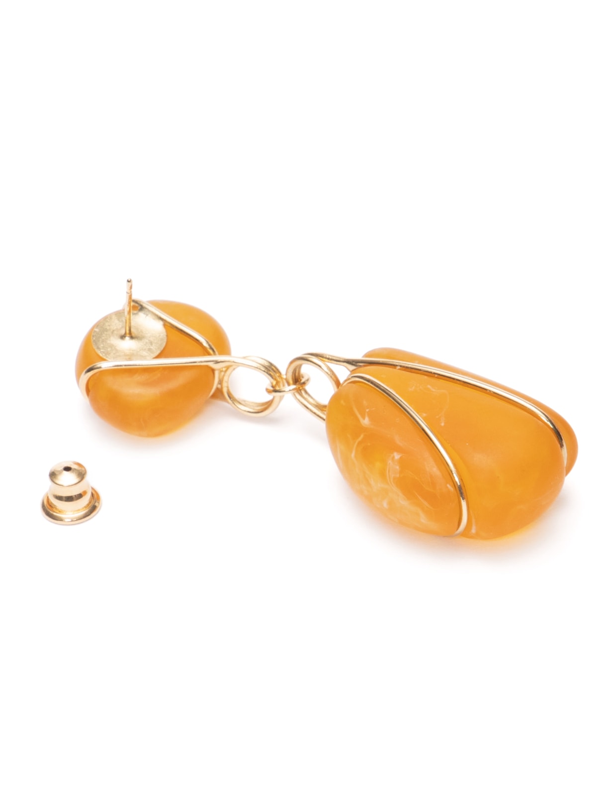 Brinco Feminino Fio Duplo Amarelo Lool + Barbara Migliori