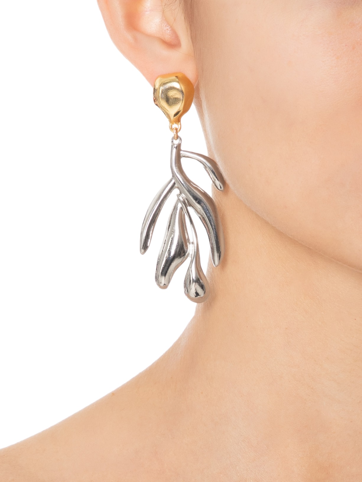 Brinco Feminino Flor Do Deserto Prata Isa Bahia