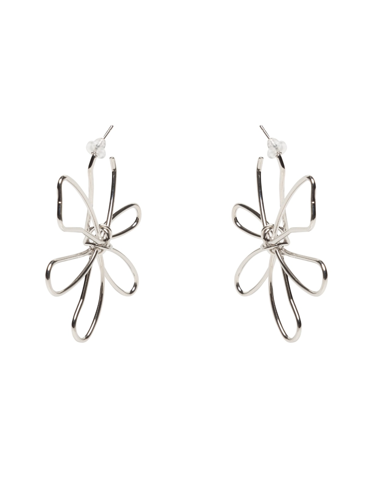 Brinco Feminino Flor - Prateado