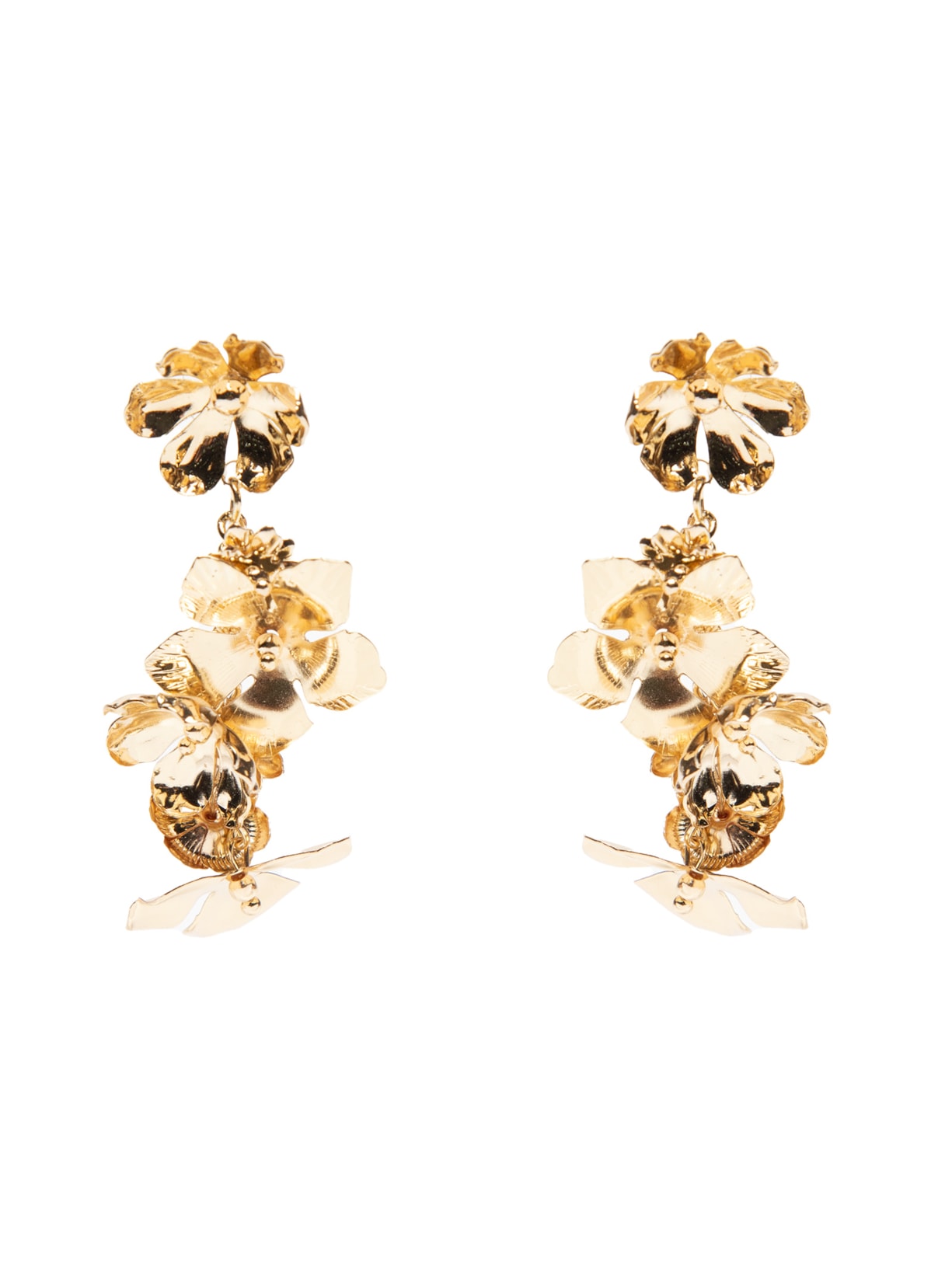 Brinco Feminino Flores - Dourado