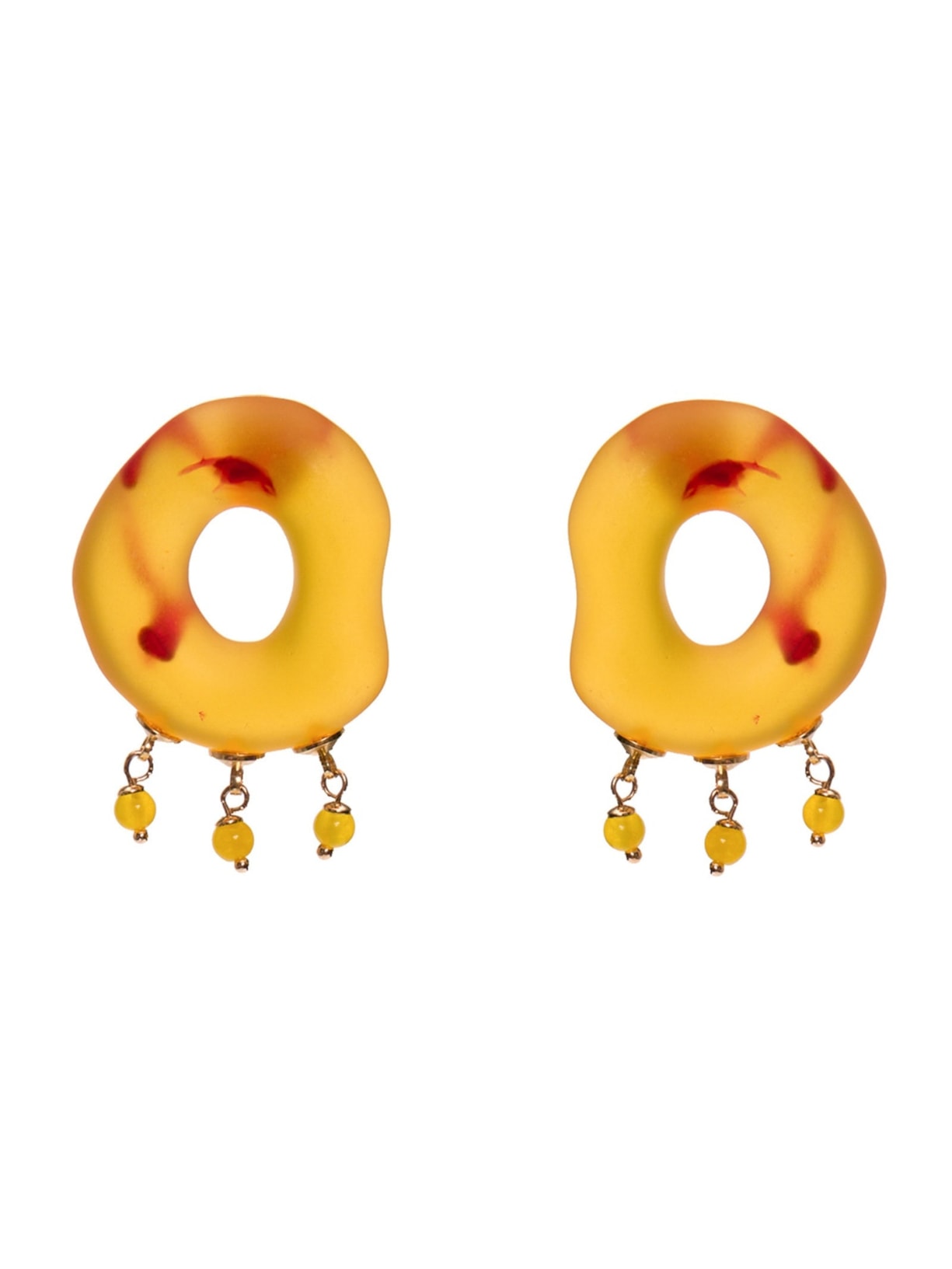 Brinco Feminino Foam - Laranja