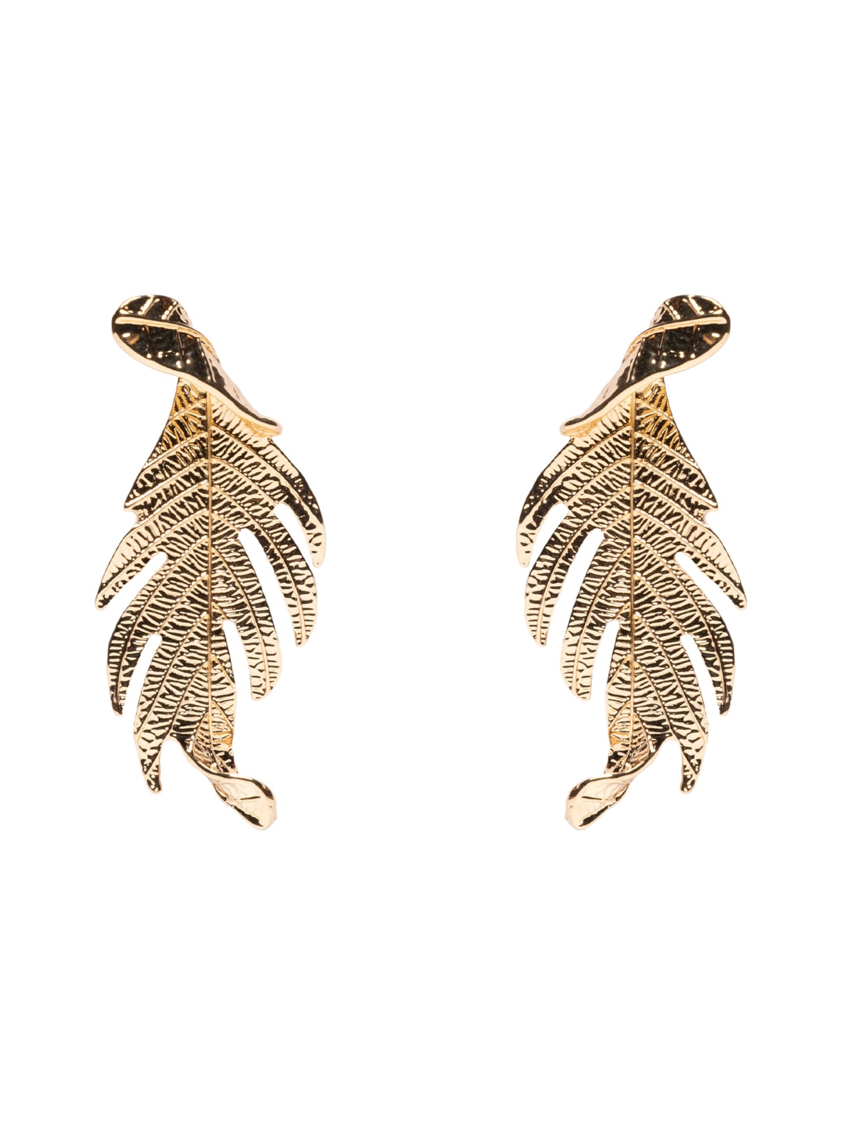 Brinco Feminino Folhagem Dourado Market 33