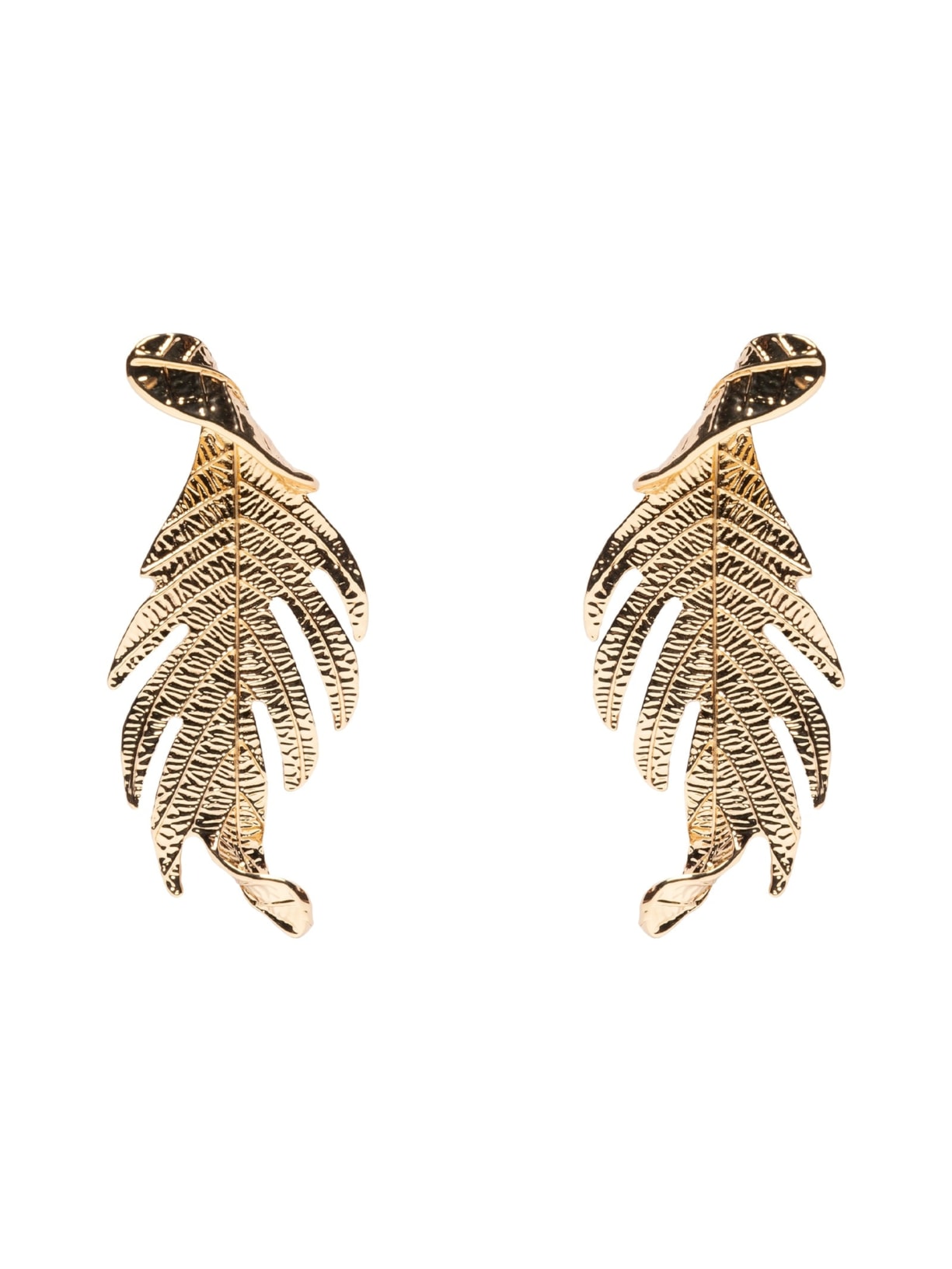 Brinco Feminino Folhagem - Dourado