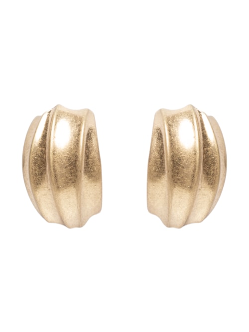 Brinco Feminino Fosco - Dourado