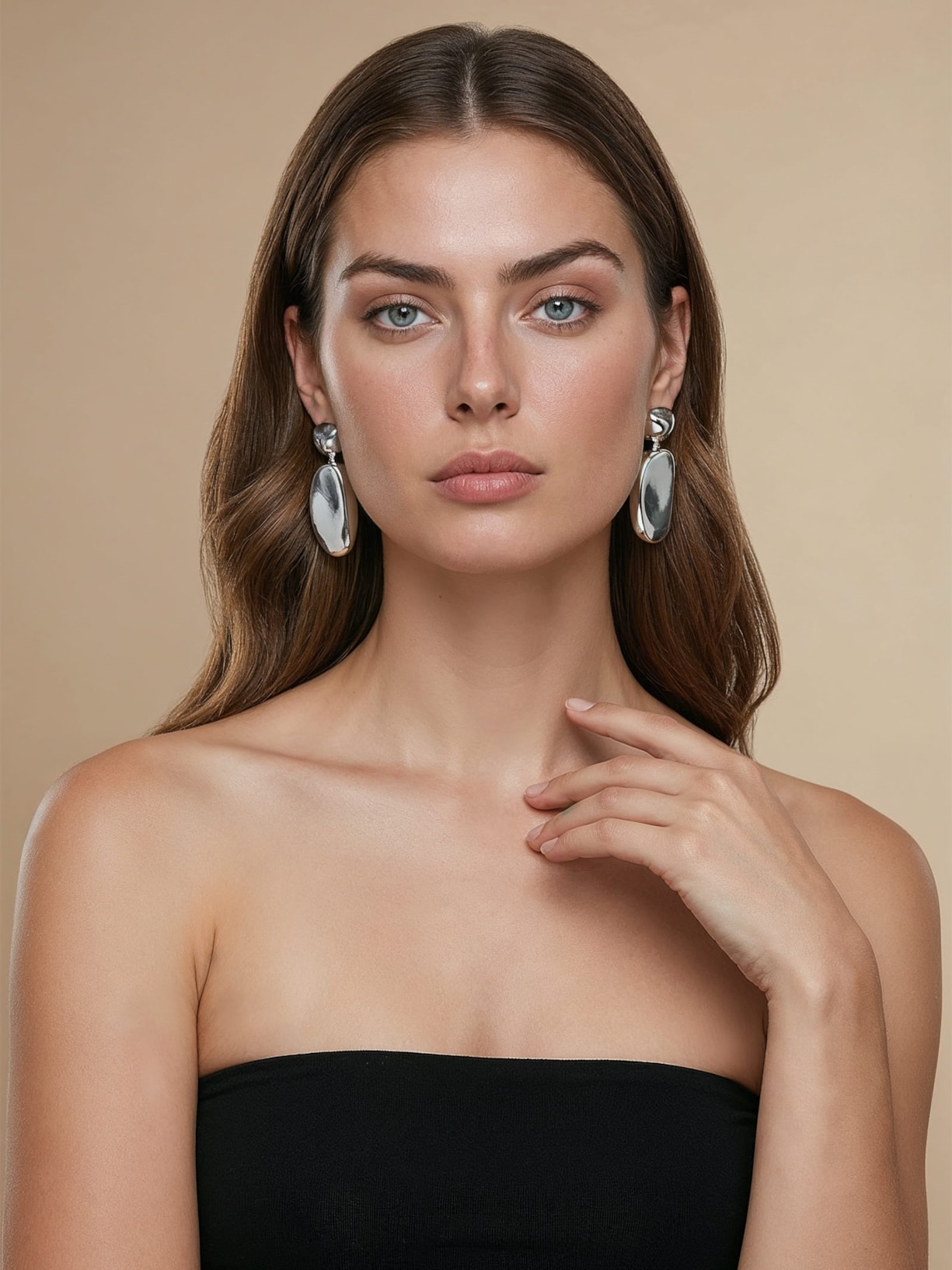 Brinco Feminino Francesca Prateado Erre