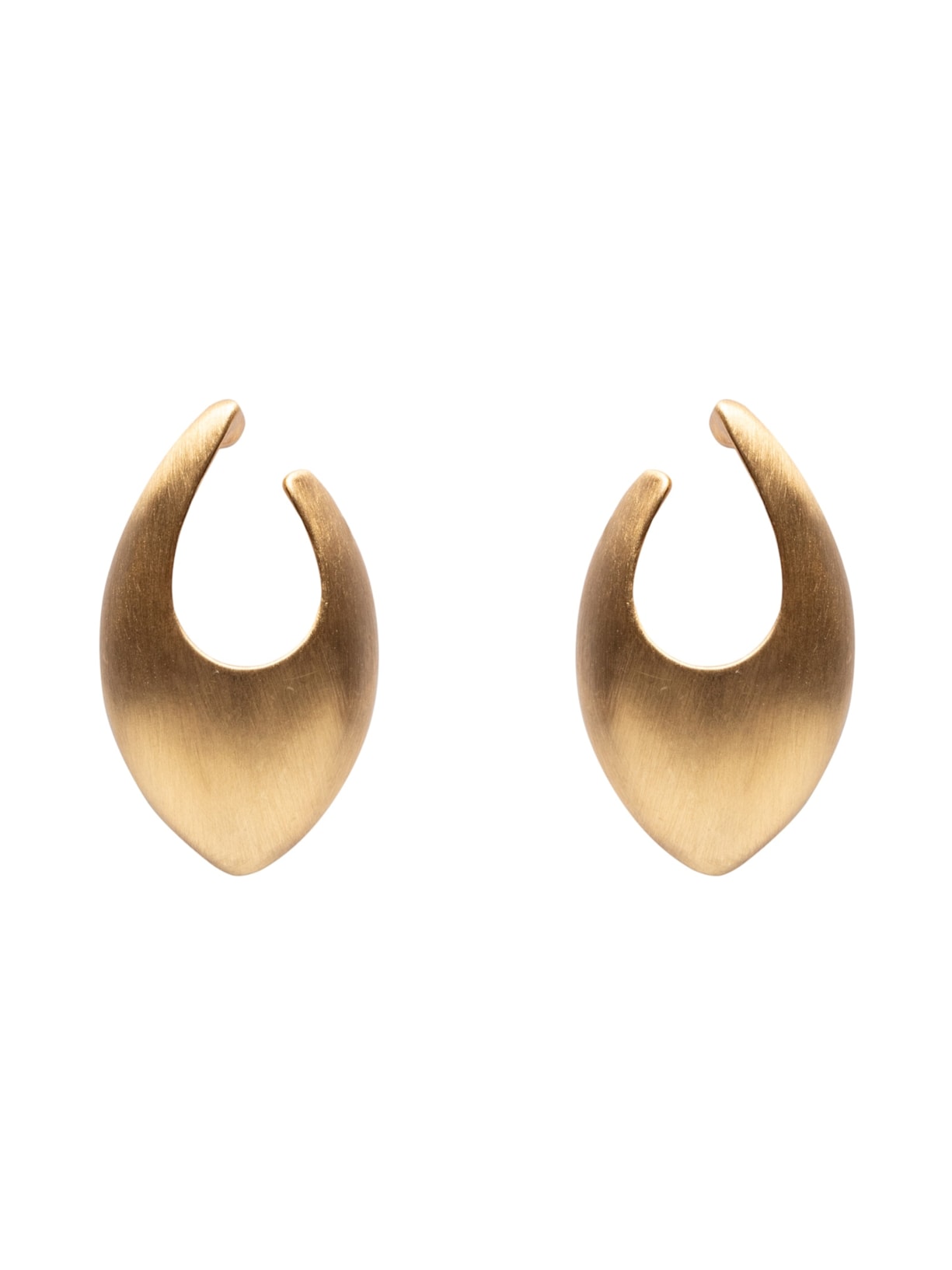 Brinco Feminino Gota Escovado Dourado Basiq