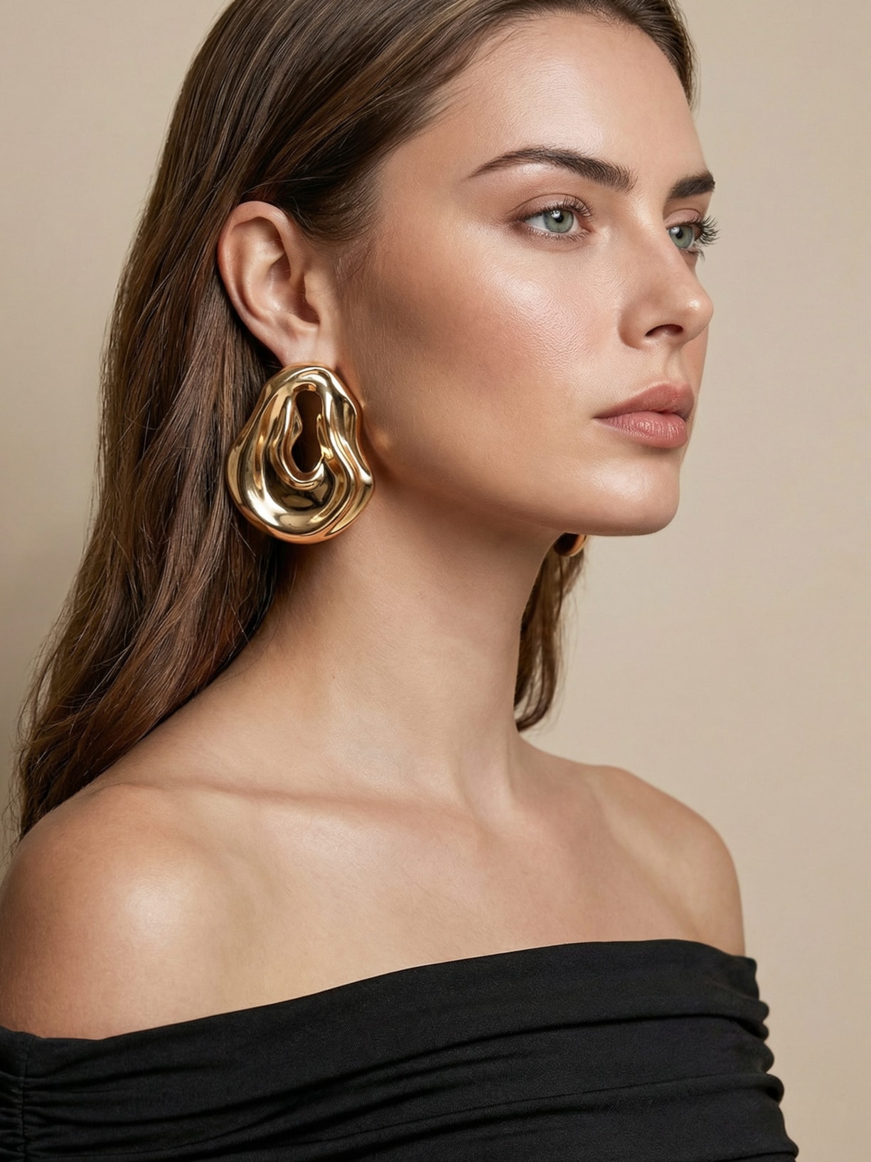 Brinco Feminino Isla Dourado Erre