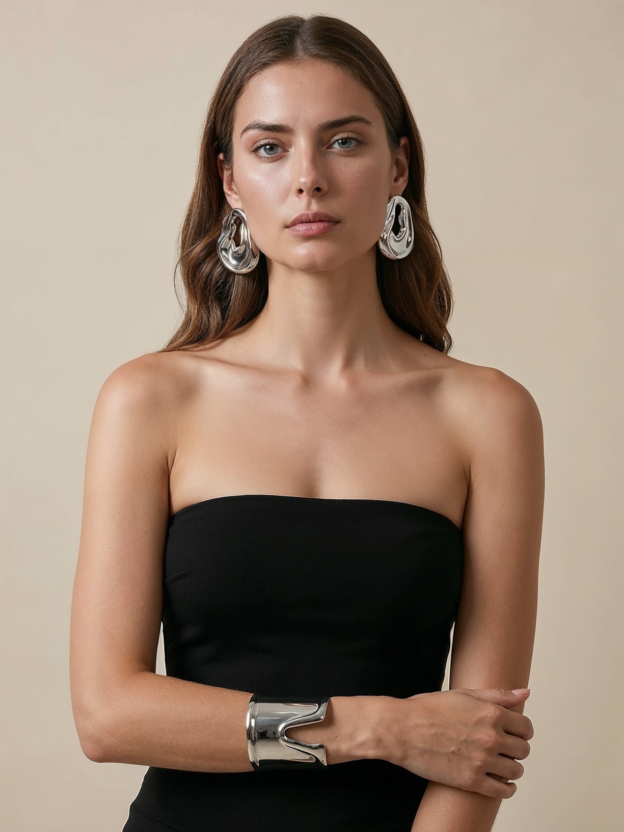 Brinco Feminino Isla Prateado Erre