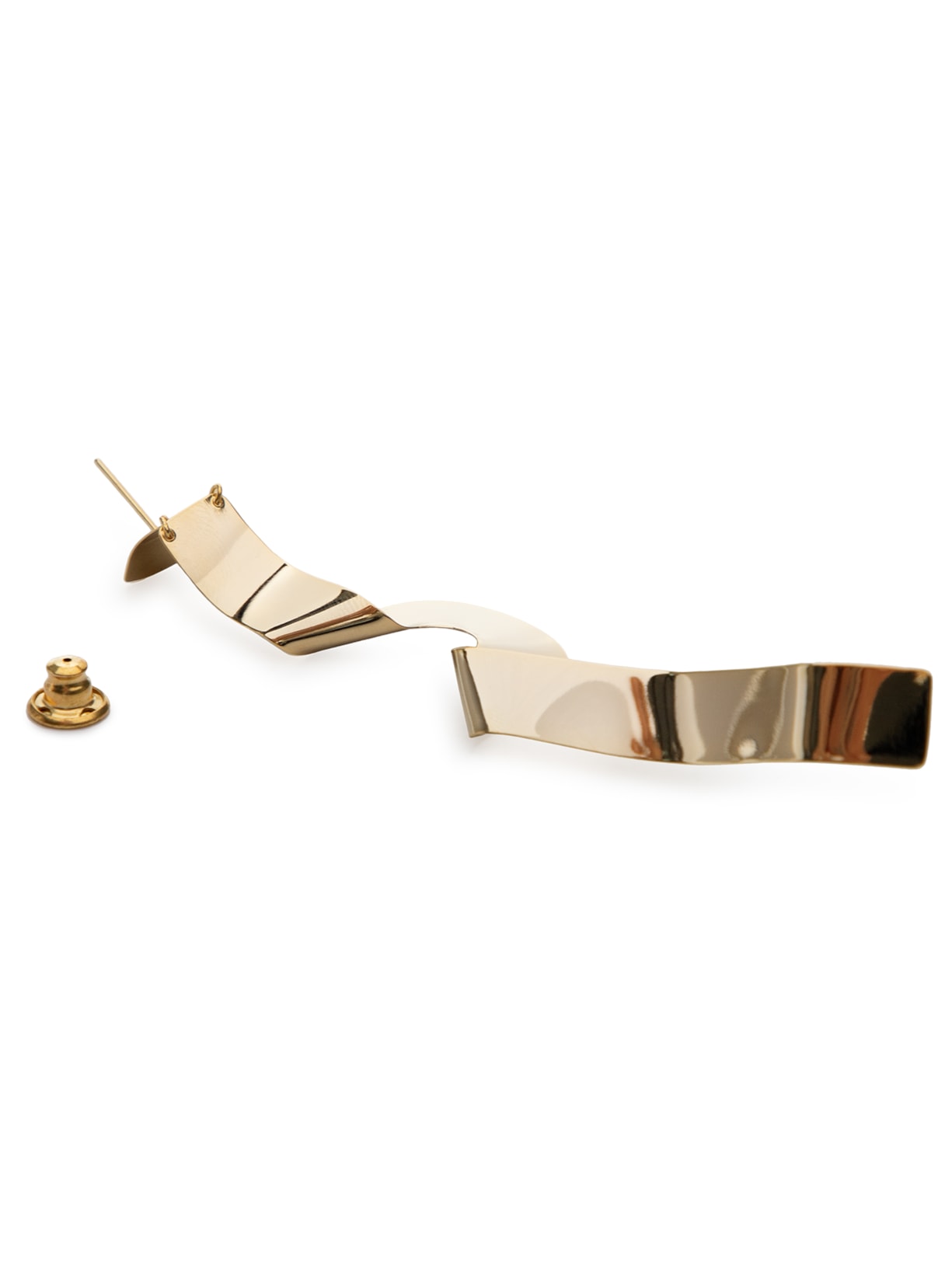 Brinco Feminino Laço Torcido Dourado Animale