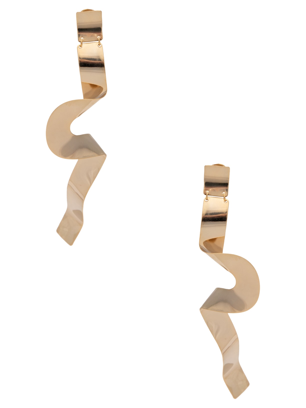 Brinco Feminino Laço Torcido Dourado Animale