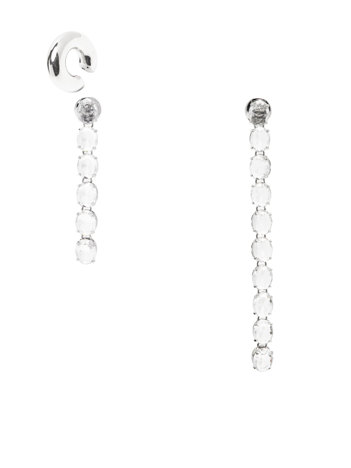 Brinco Feminino Lado Longo Runway - Prata