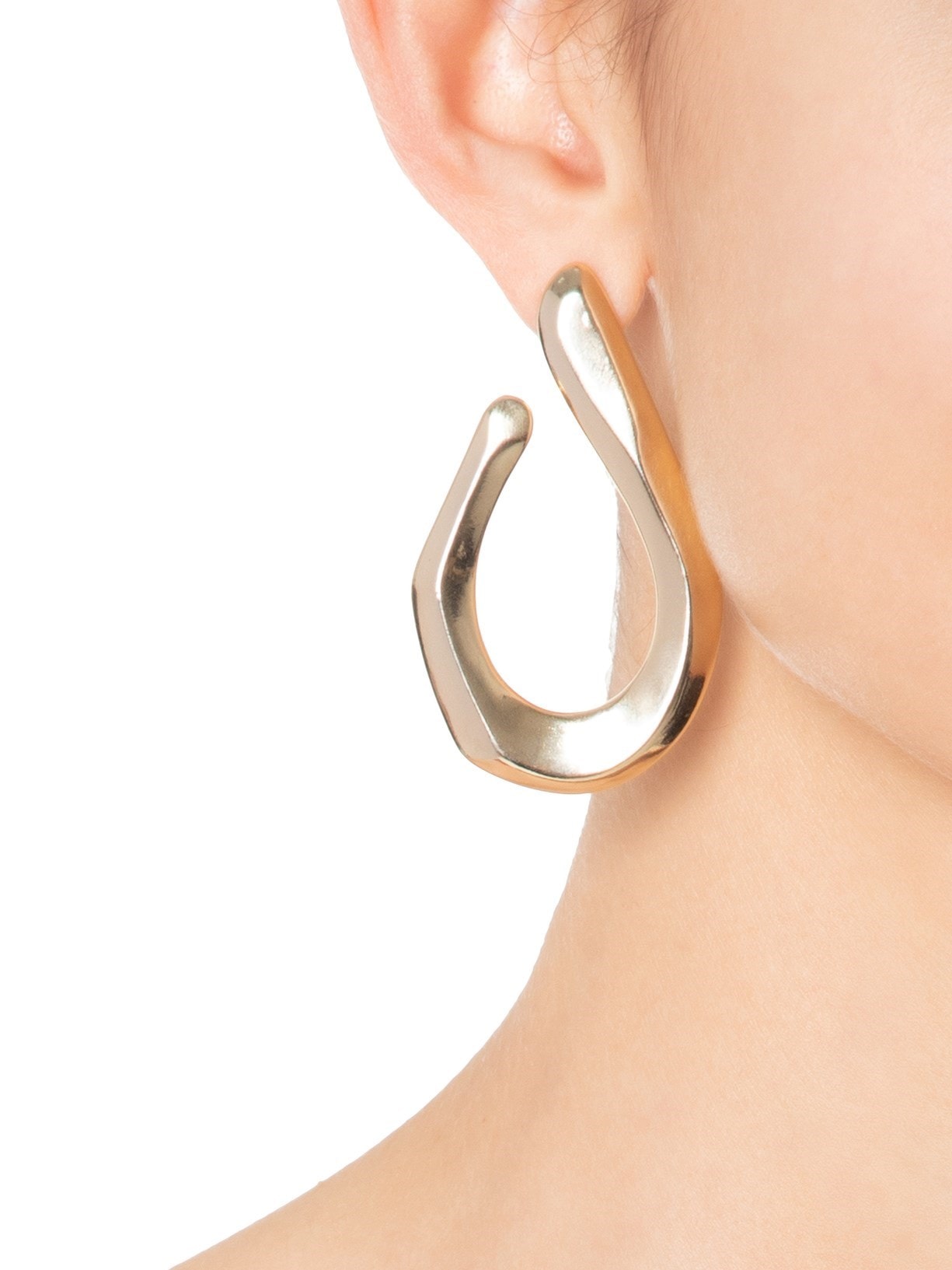 Brinco Feminino Lamina Gota Ouro - Dourado