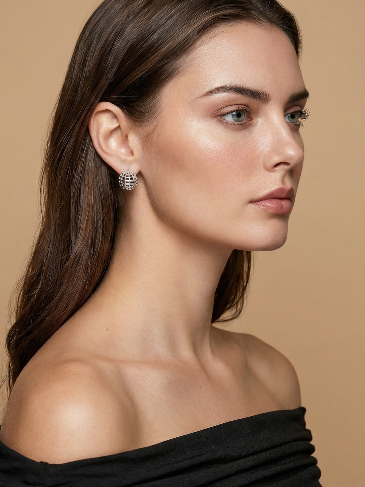 Brinco Feminino Lila Prateado Erre